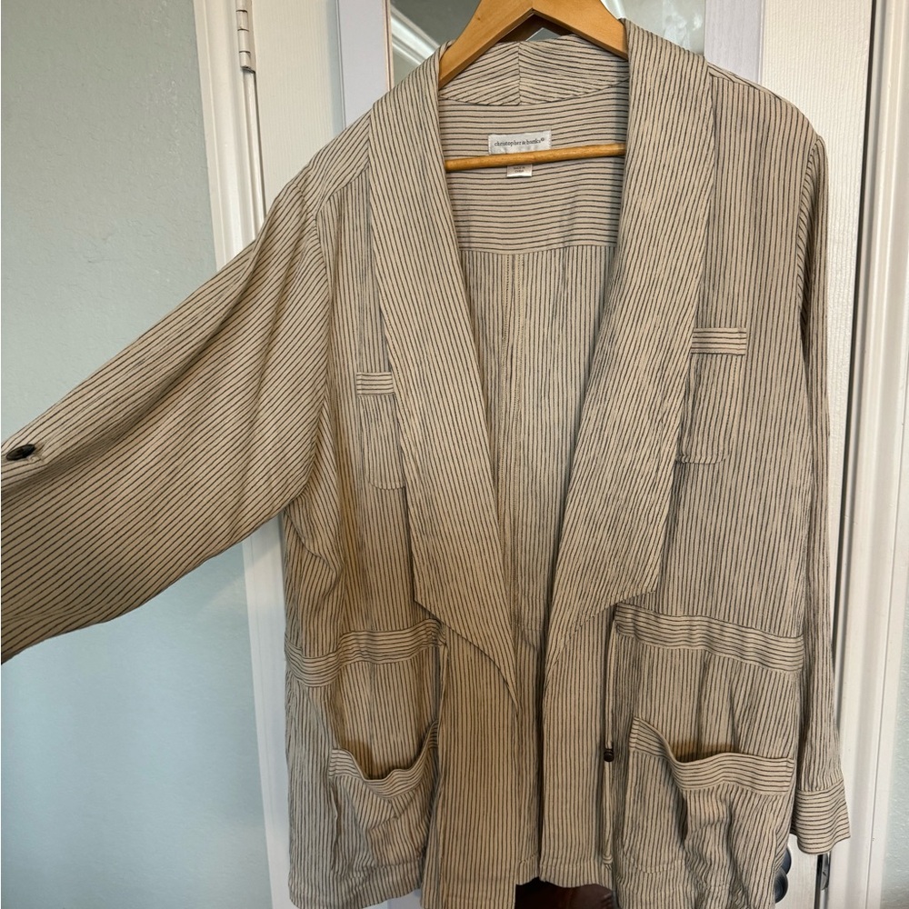 Light weight Blazer Black and Tan